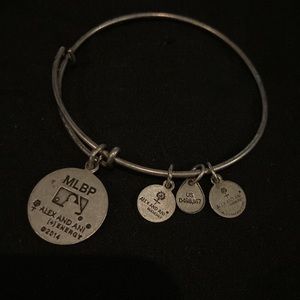 MLB Alex and Ani expandable bracelet “W” charm